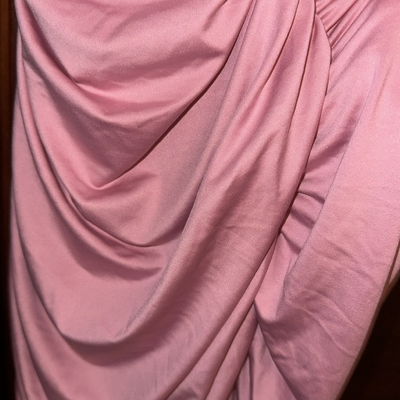 NWOT LAGSHIAN Sexy One Shoulder Ruched Sleeveless Bodycon Party Cocktail Dress - Picture 12 of 12